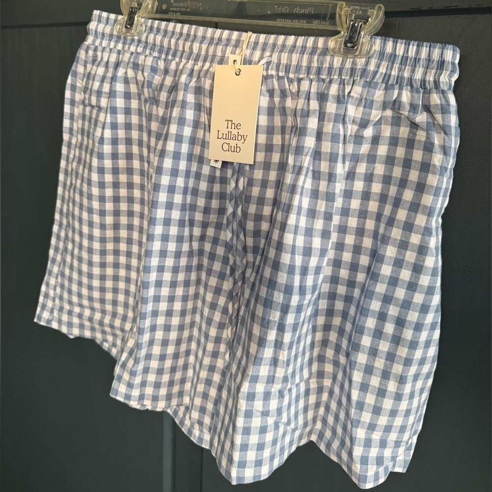 Matilda Shorts in Blue Gingham by The Lullaby Club